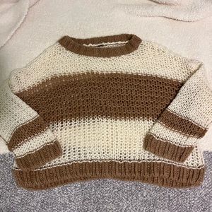 Free People Chunky Knit Oversized Sweater